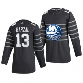 New York Islanders Trikot Mathew Barzal 13 Grau 2020 NHL All-Star Adidas Authentic - Herren